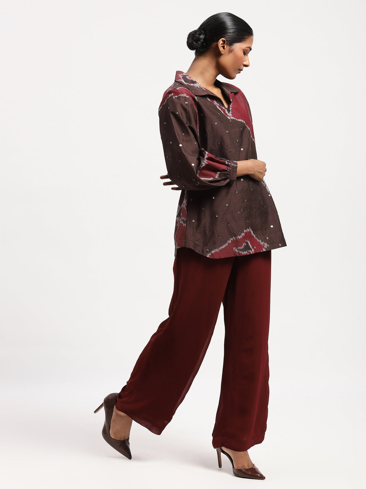 Bark Cloth Ikat Top