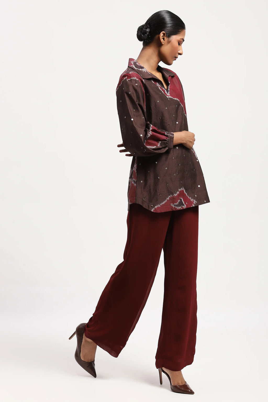 Bark Cloth Ikat Top