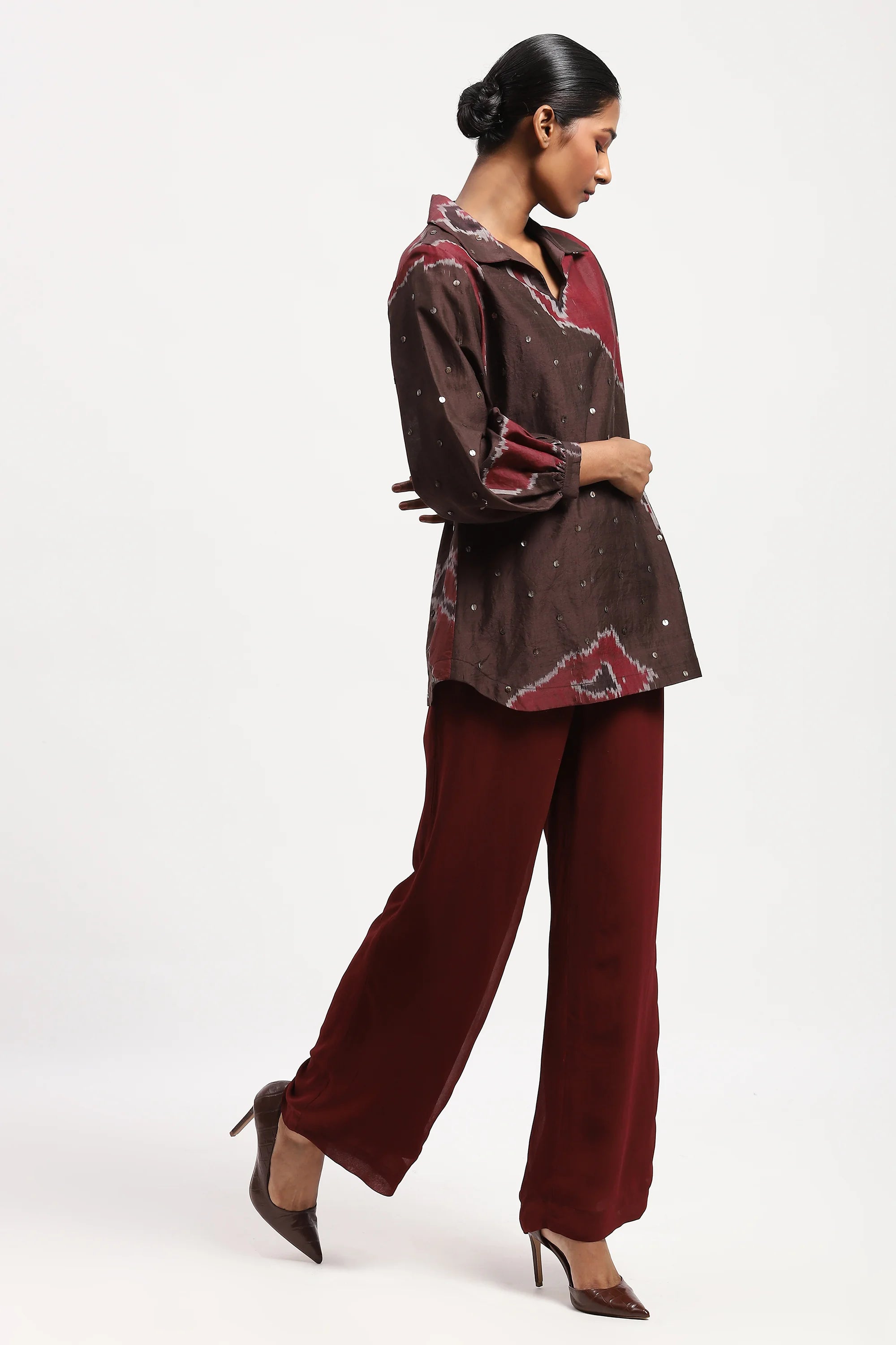 Bark Cloth Ikat Top