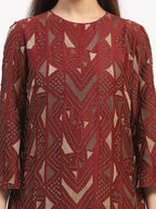 Embellished Chevron Top