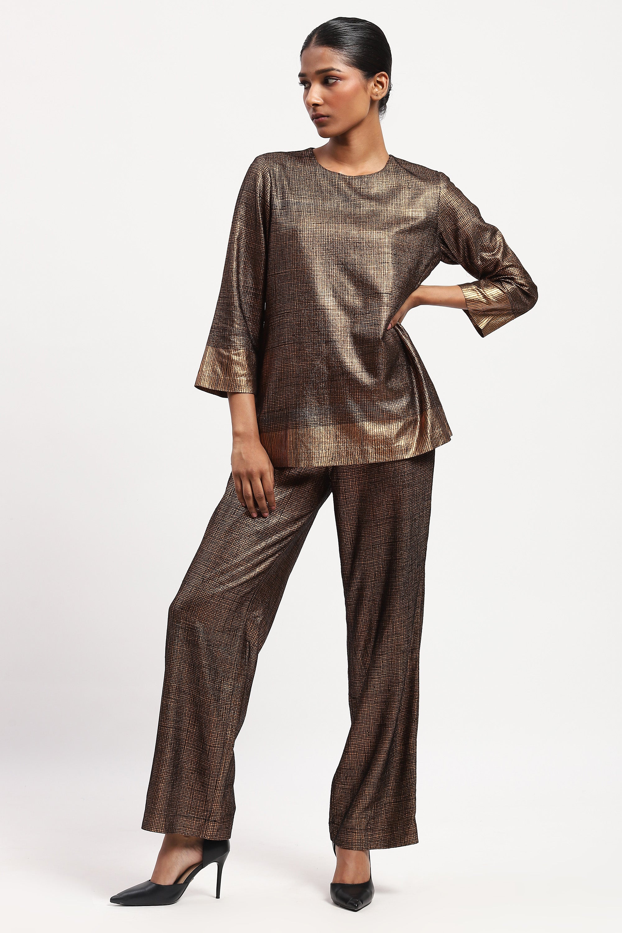 Foil Aari Top