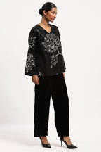 Sequin Floral Top