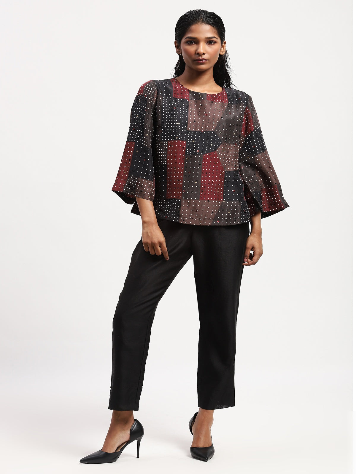 Sequin Blocks Top