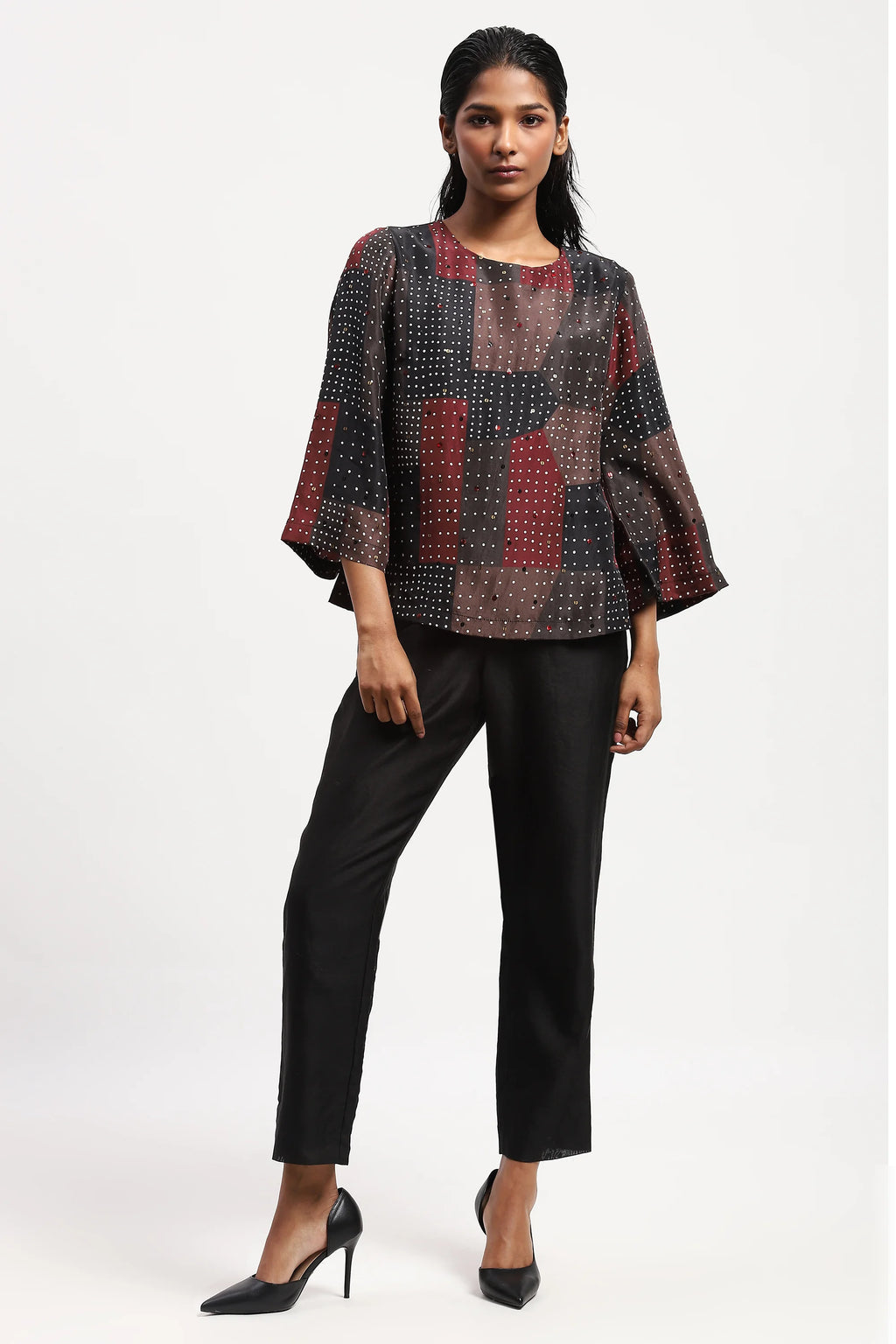 Sequin Blocks Top