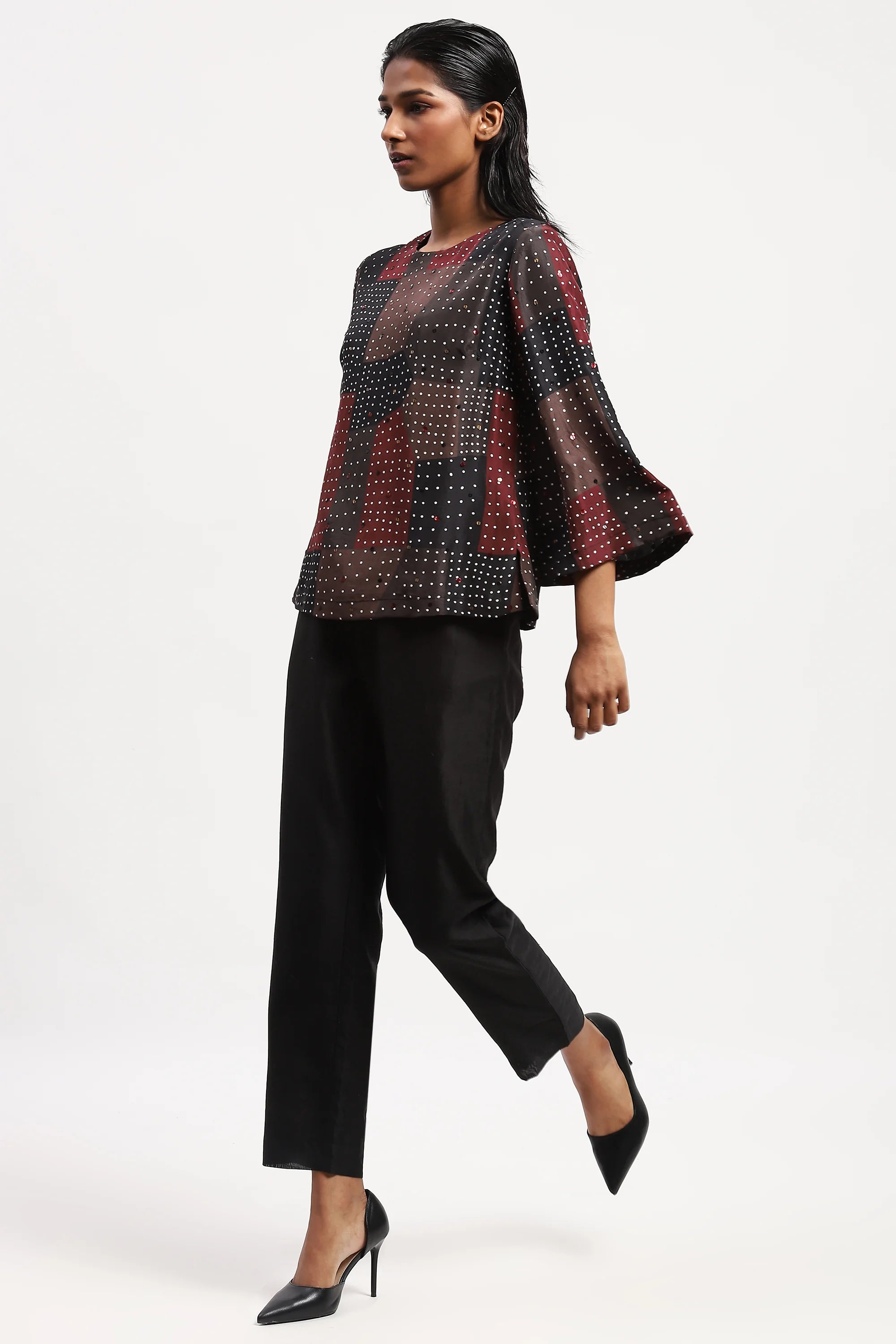 Sequin Blocks Top