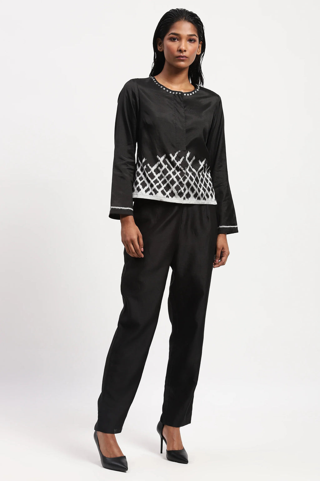 Lattice Ikat Top