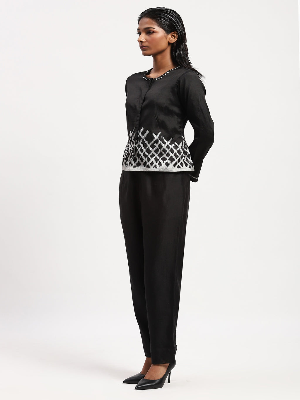 Lattice Ikat Top