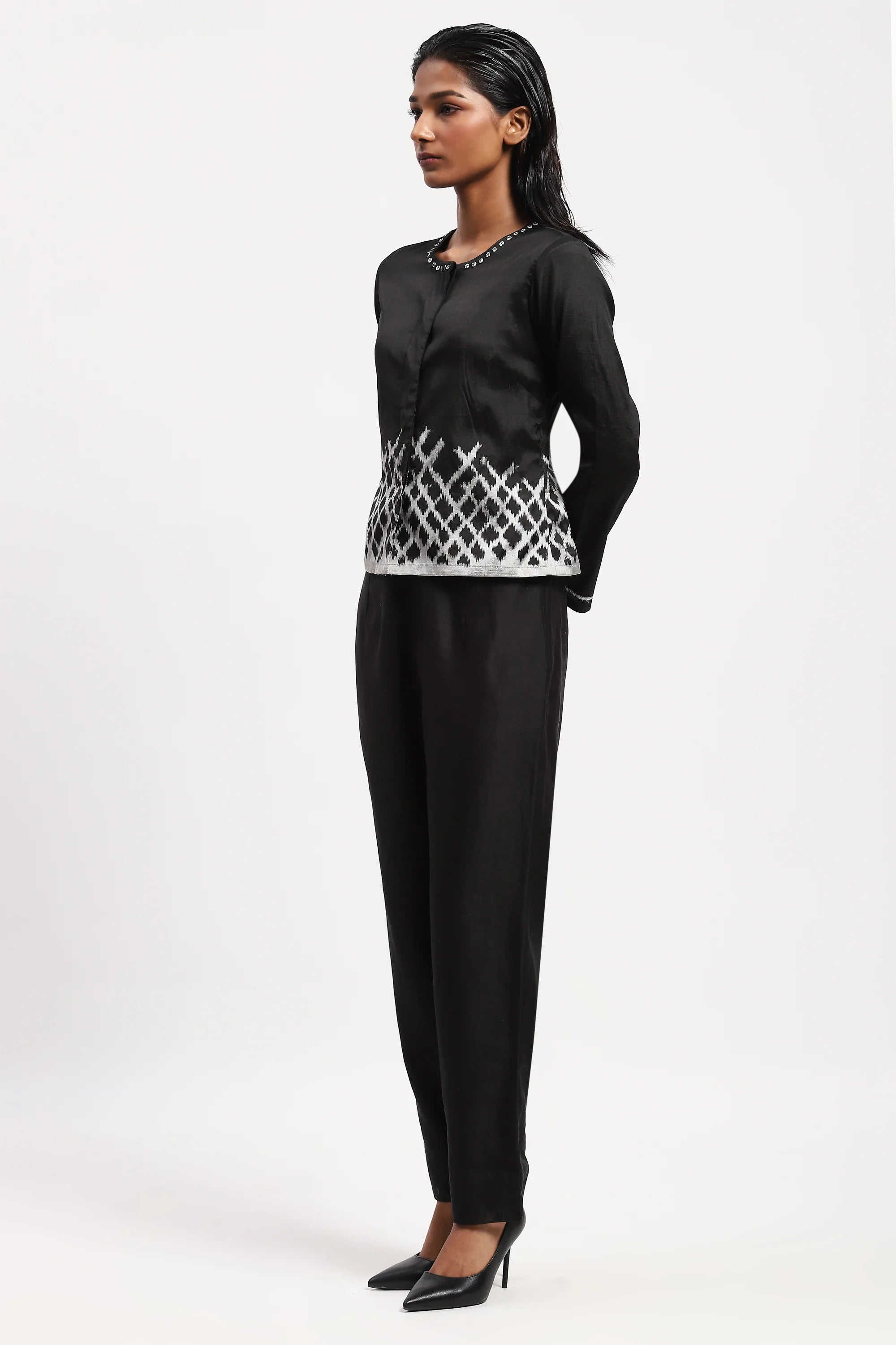 Lattice Ikat Top