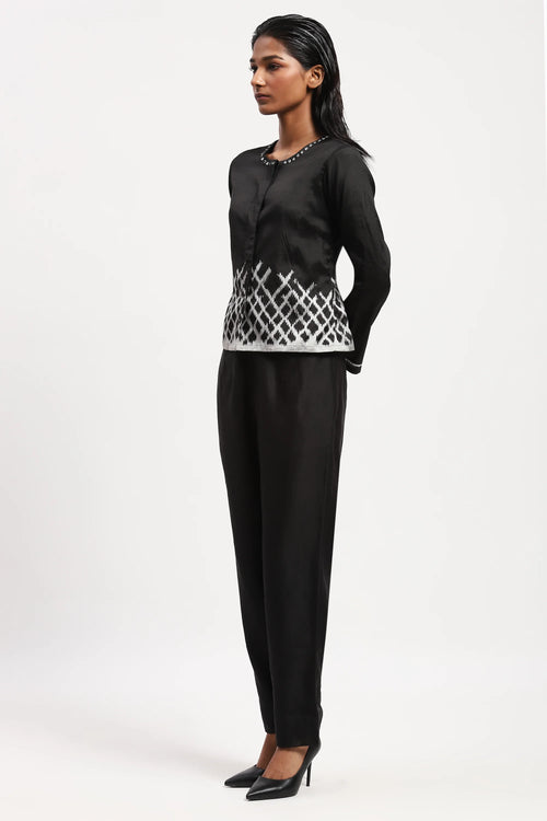 Lattice Ikat Top