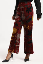 Floral Velvet Trouser