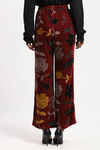 Floral Velvet Trouser