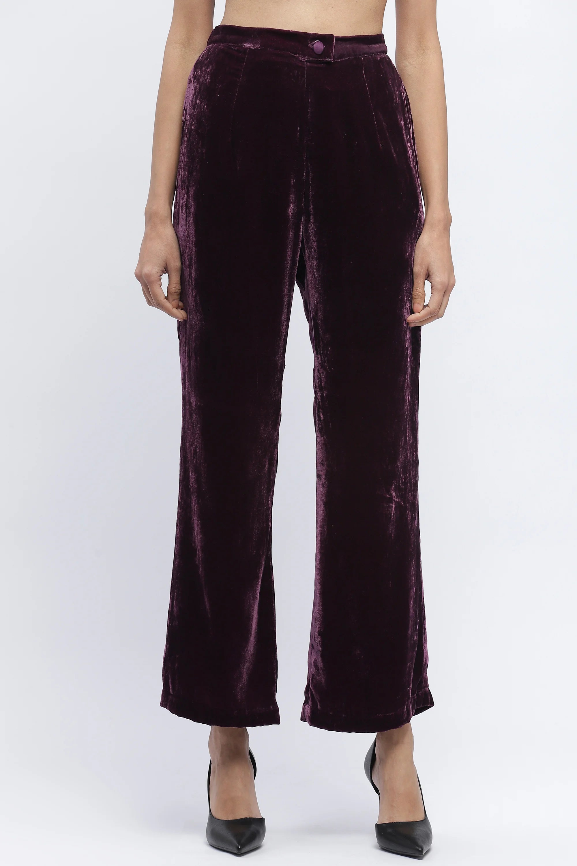 Velvet Solid Trouser