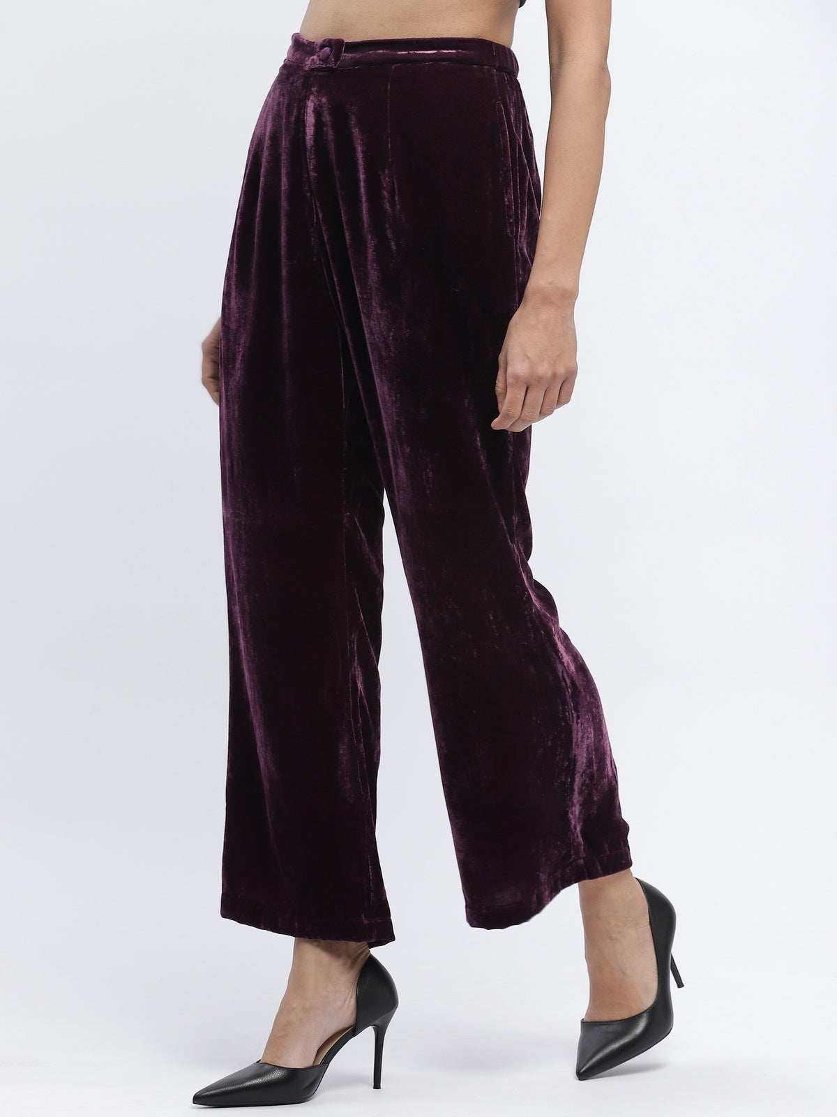Velvet Solid Trouser
