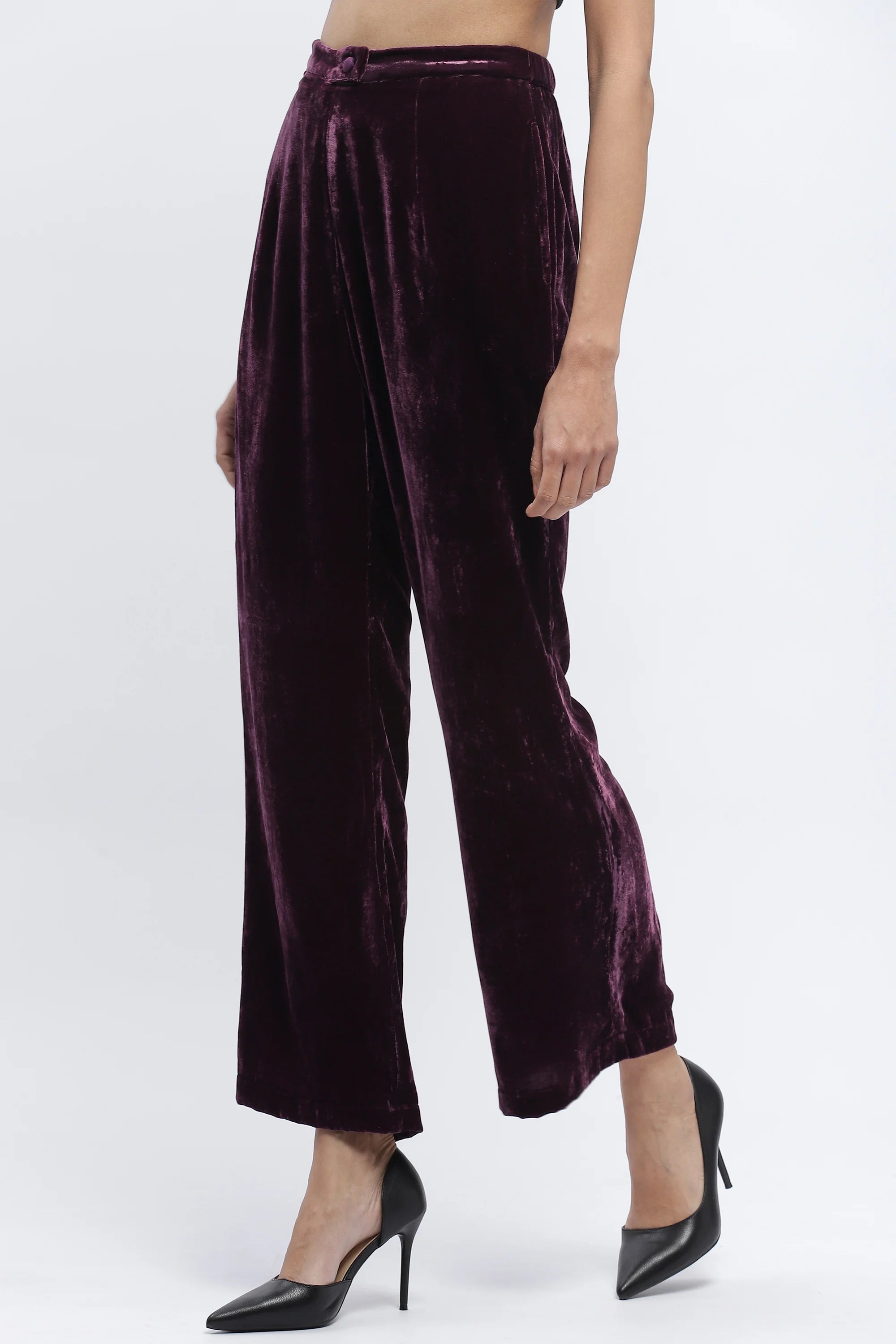 Velvet Solid Trouser