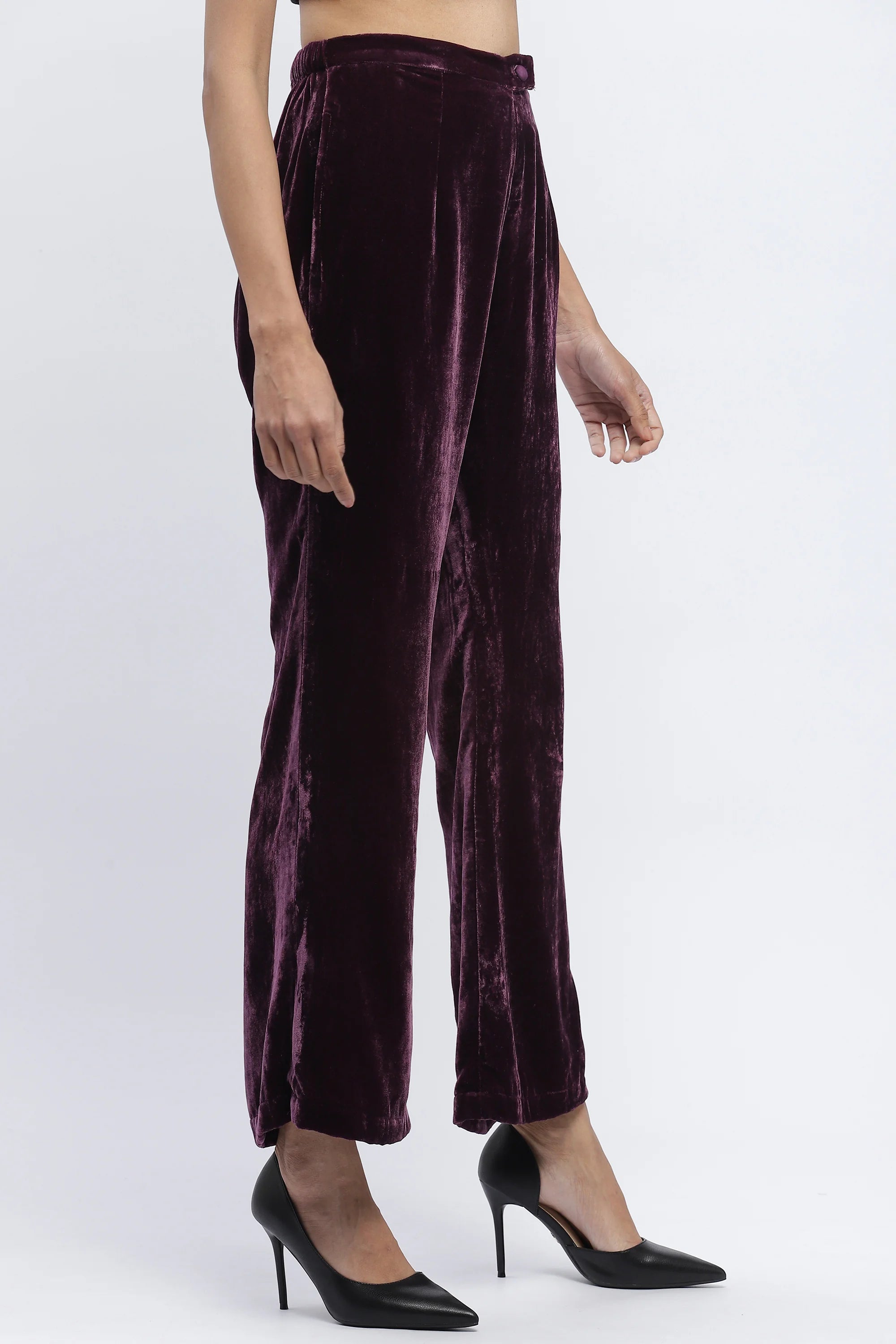 Velvet Solid Trouser