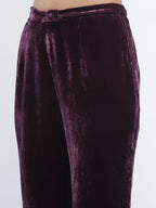 Velvet Solid Trouser