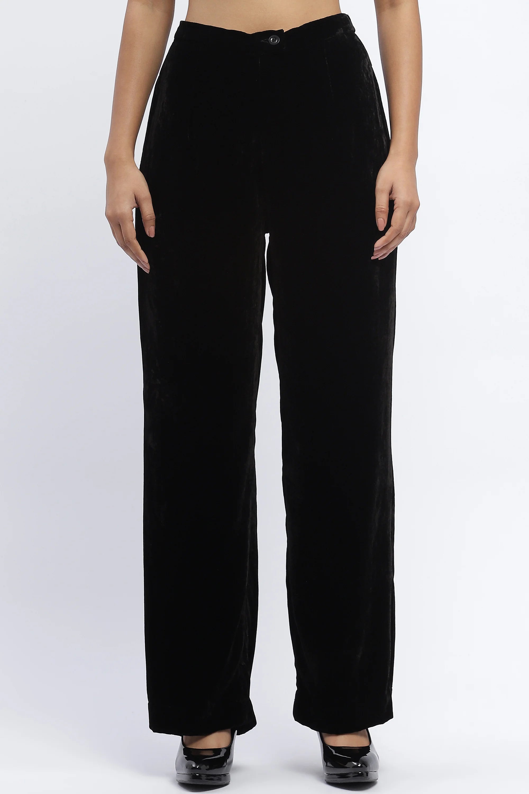 Velvet Solid Trouser