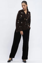 Velvet Solid Trouser
