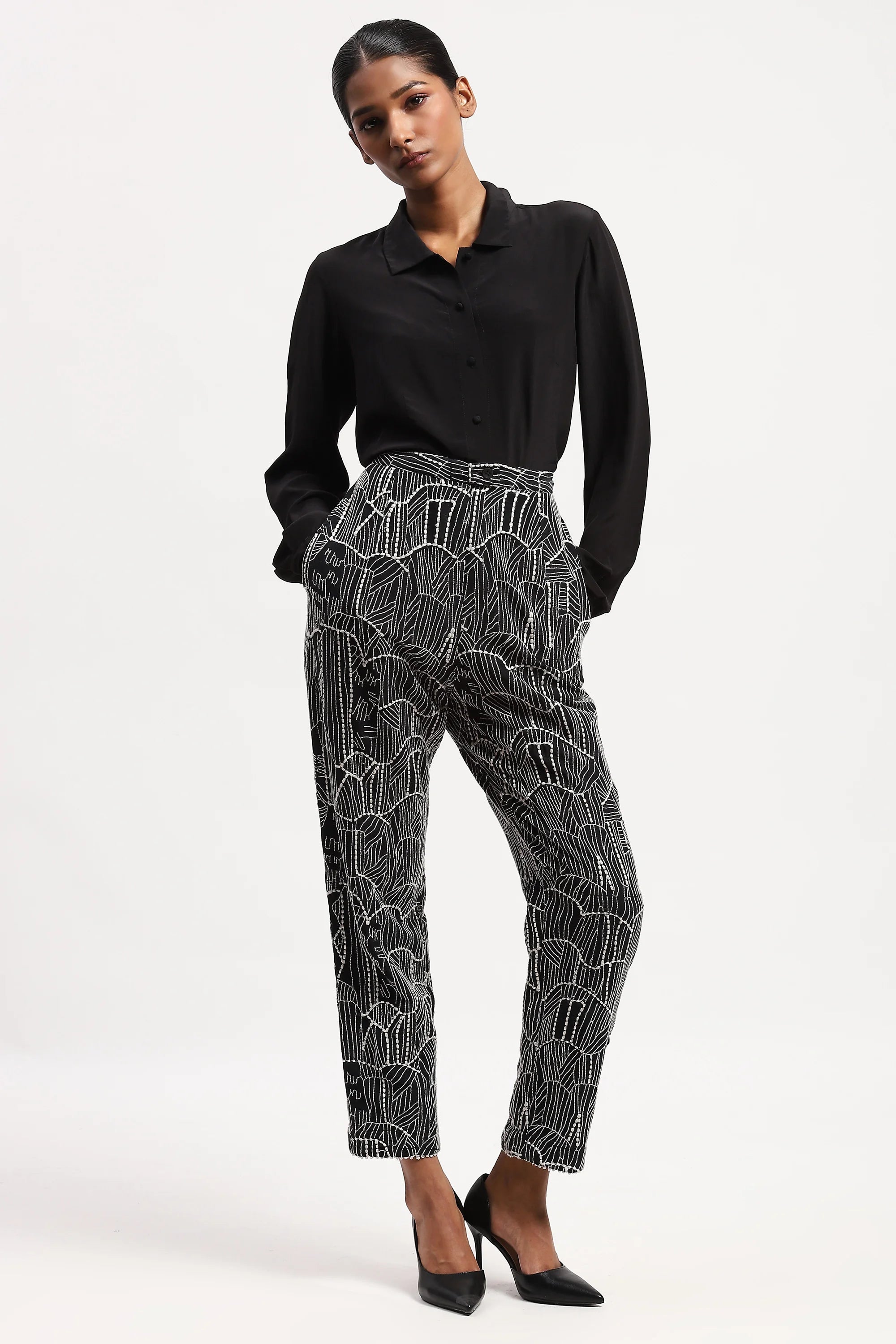 Tribal Embroidery Trouser