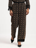 Embellished Wicker Pattern Trouser