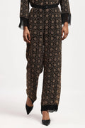 Embellished Wicker Pattern Trouser