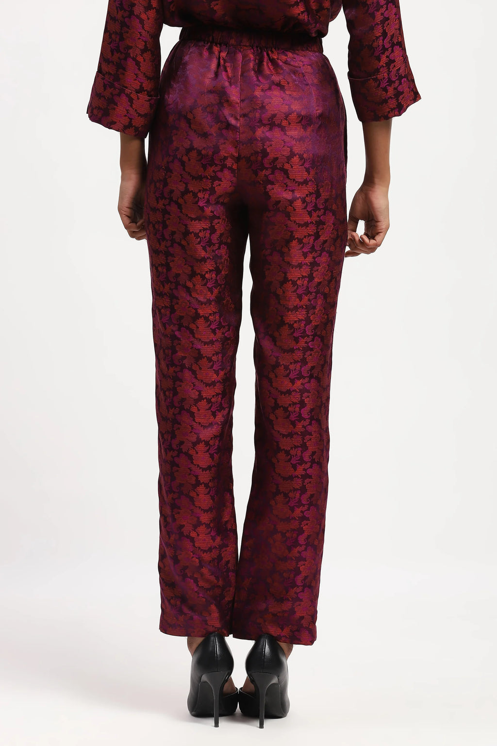 Floral Tanchoi Trouser