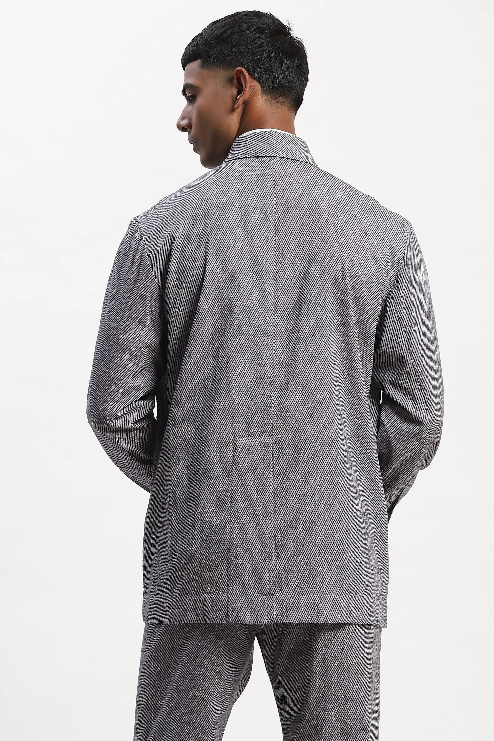 Diagonal Print Jacket