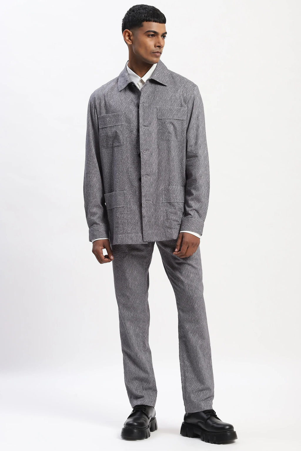 Diagonal Print Jacket