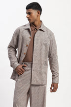Diagonal Print Jacket