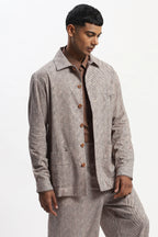 Diagonal Print Jacket