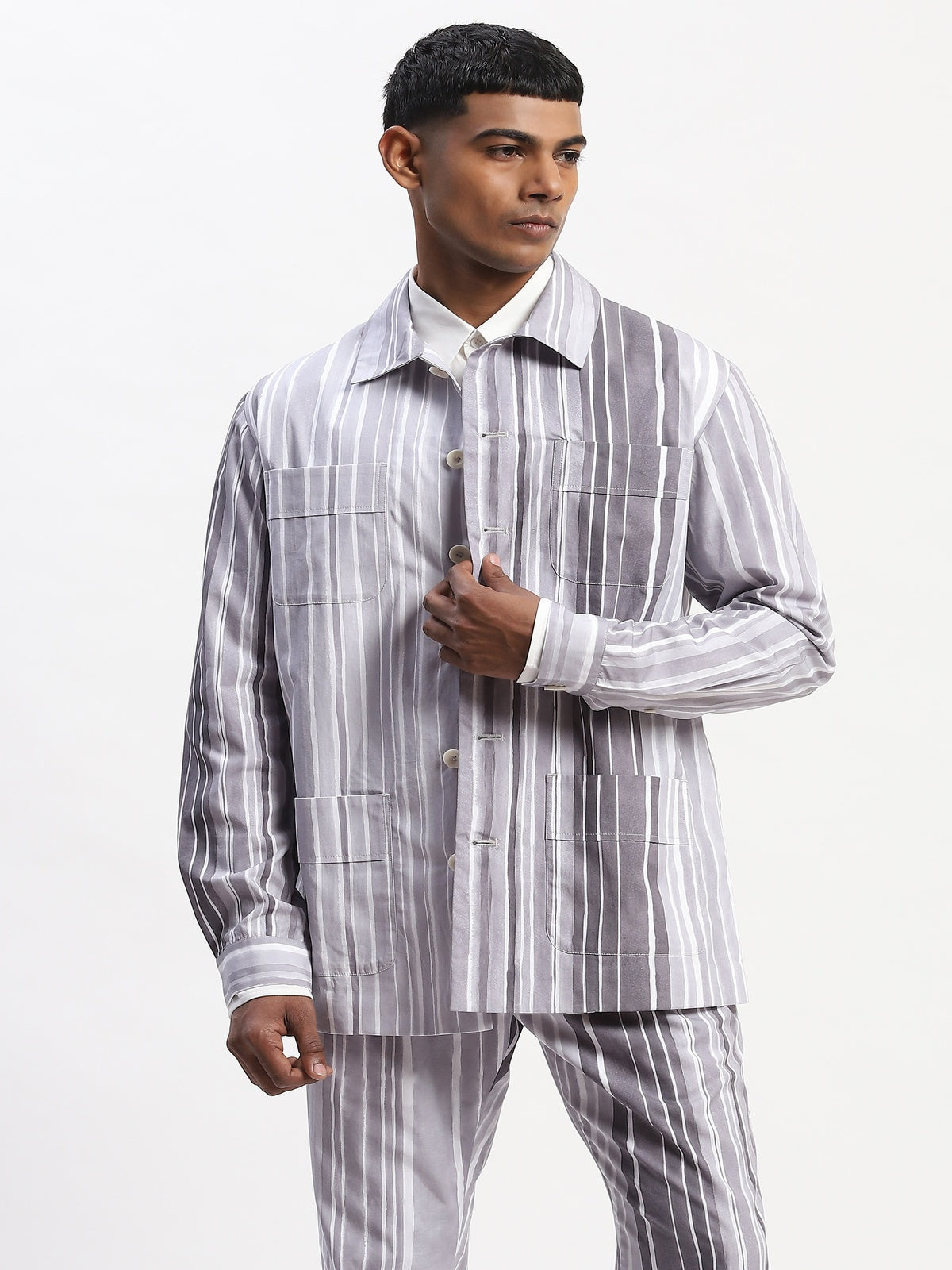 Watercolour Stripes Jacket