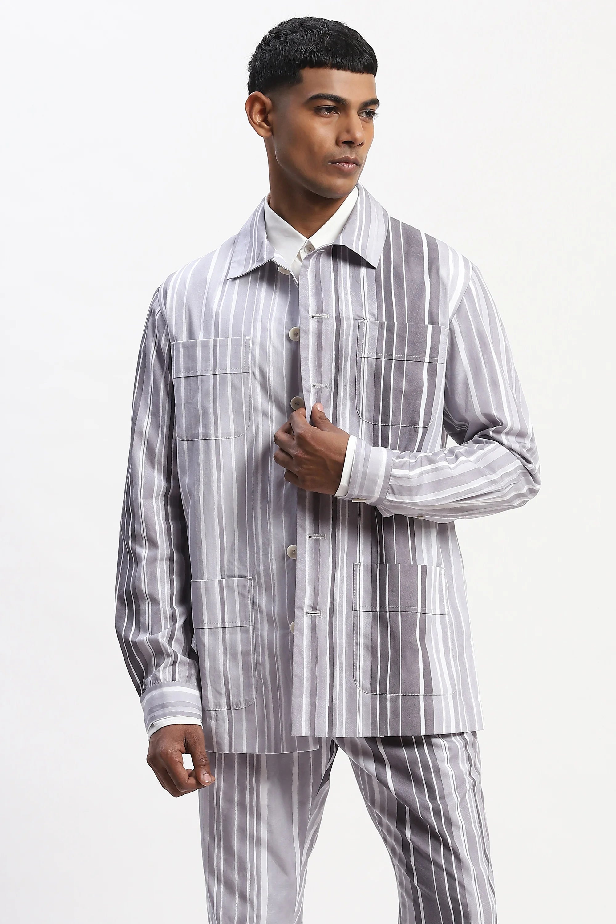 Watercolour Stripes Jacket