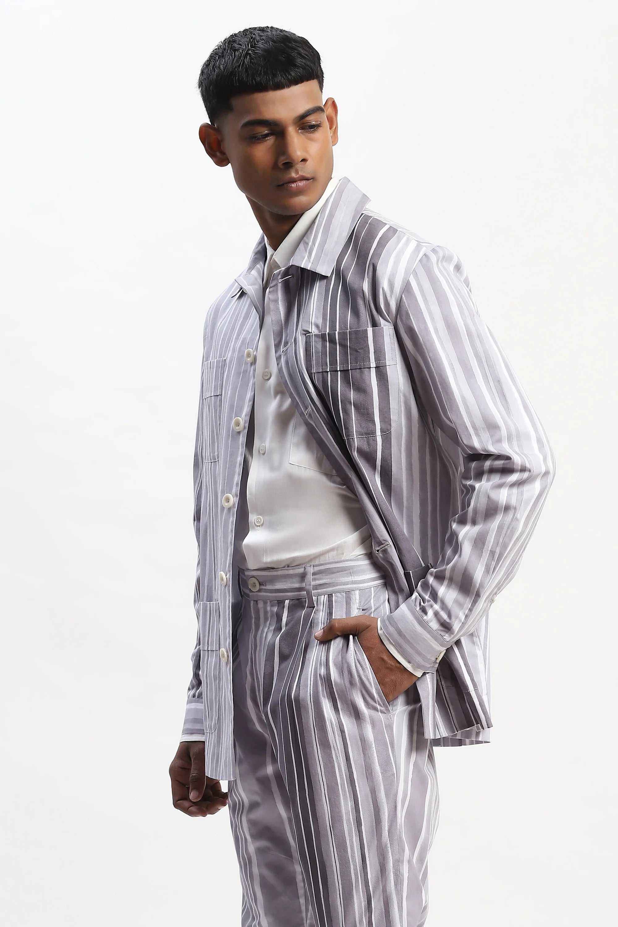 Watercolour Stripes Jacket
