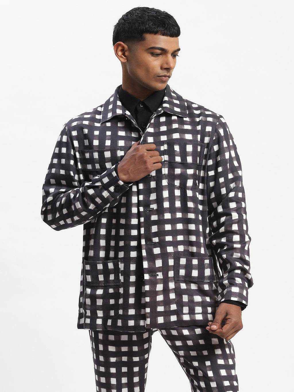 Watercolour Checks Jacket