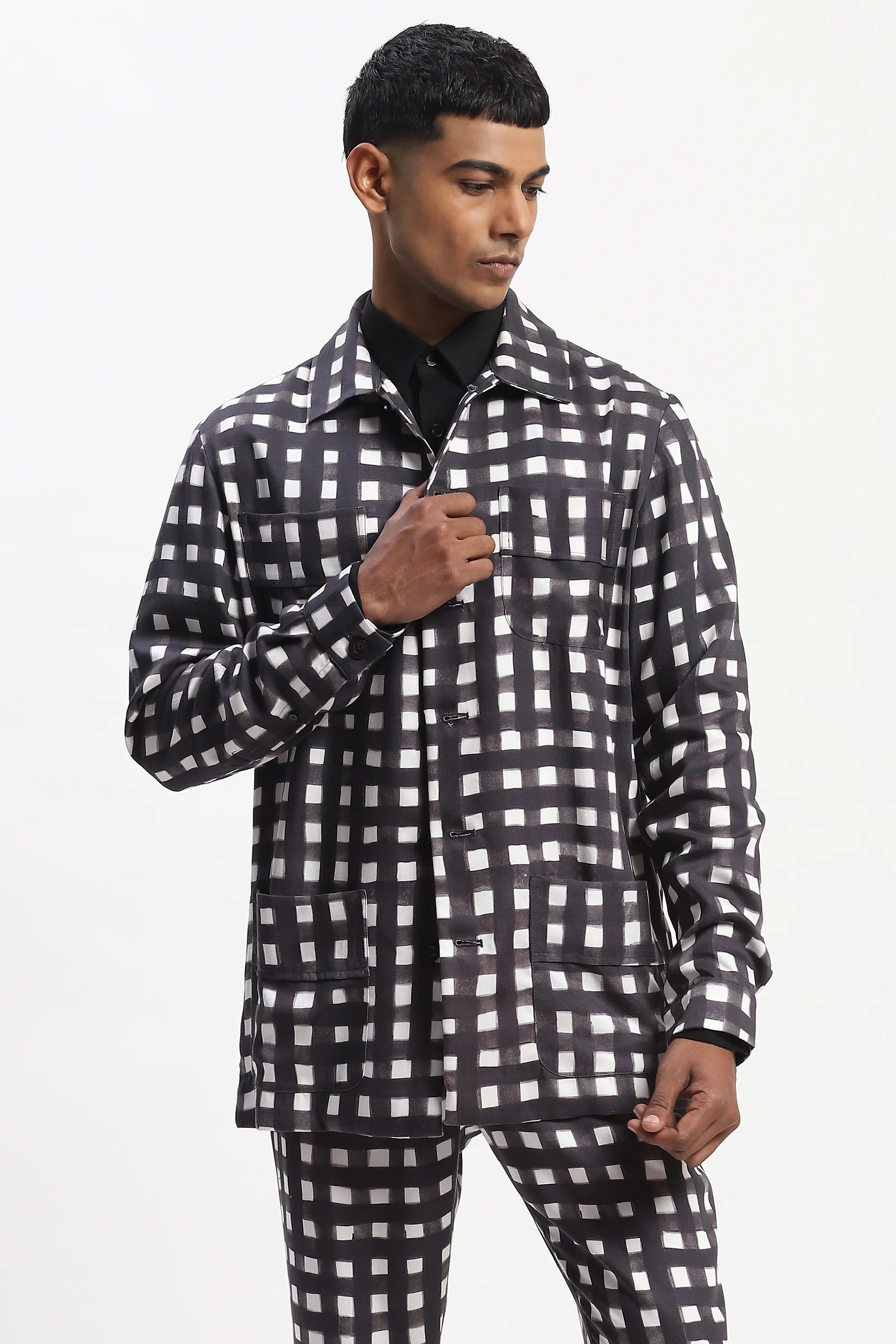 Watercolour Checks Jacket