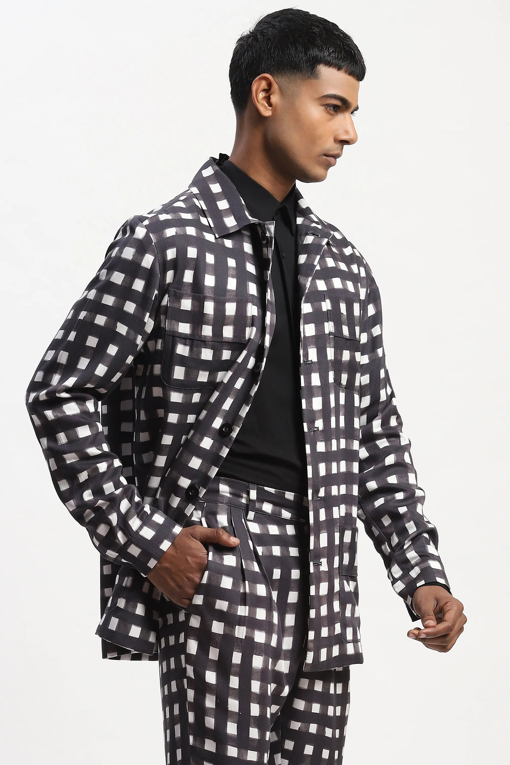 Watercolour Checks Jacket