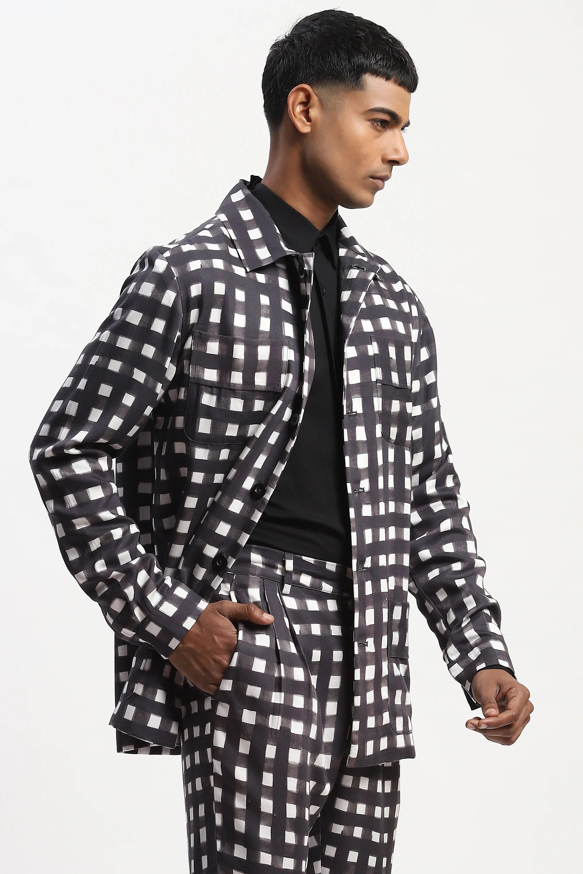 Watercolour Checks Jacket