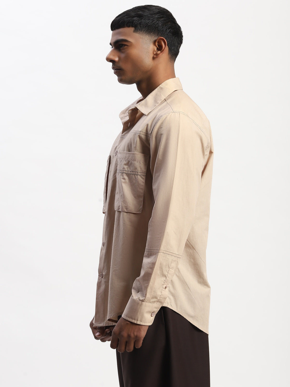 Tonal Patchwork Shirt