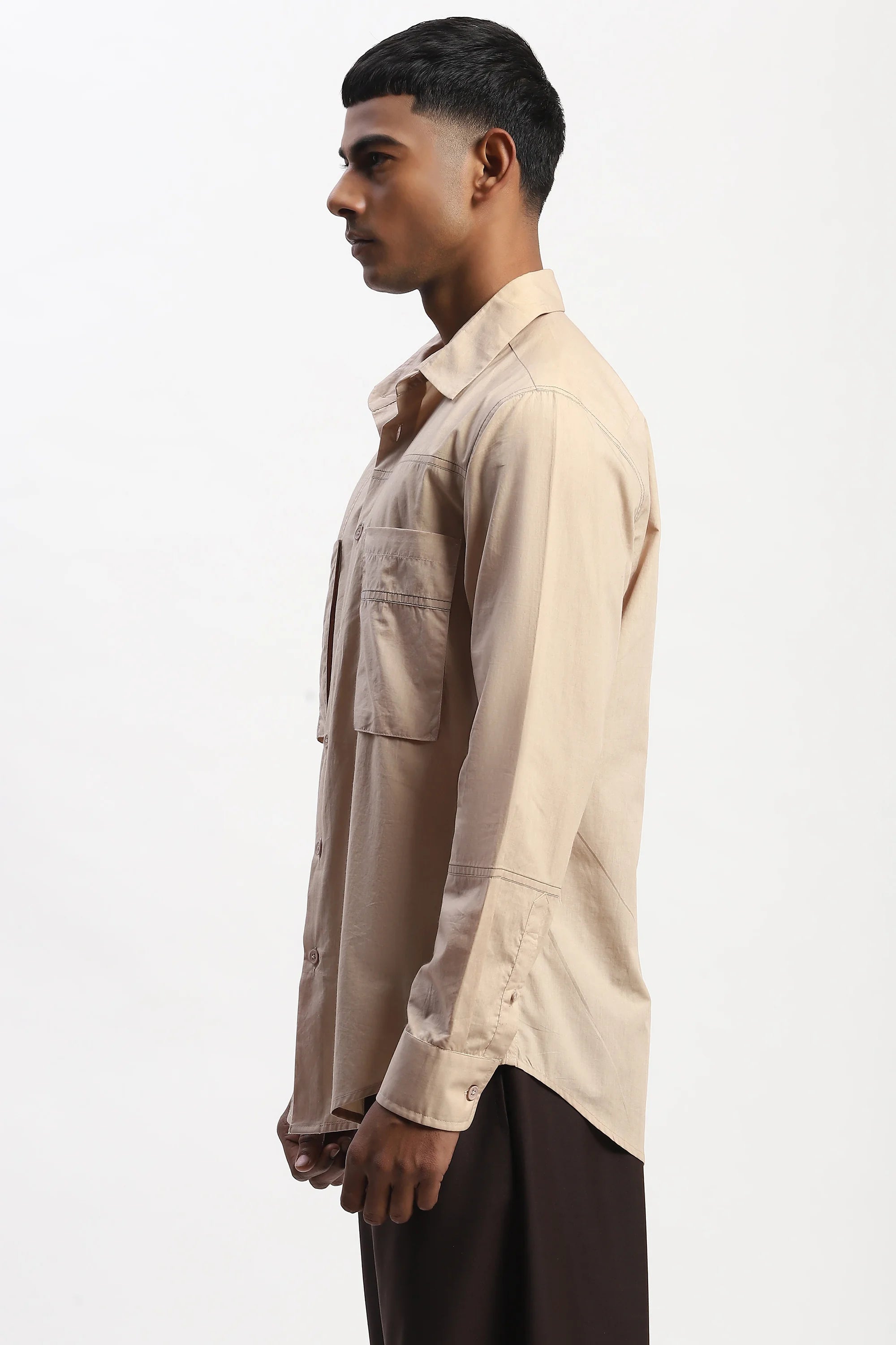Tonal Patchwork Shirt