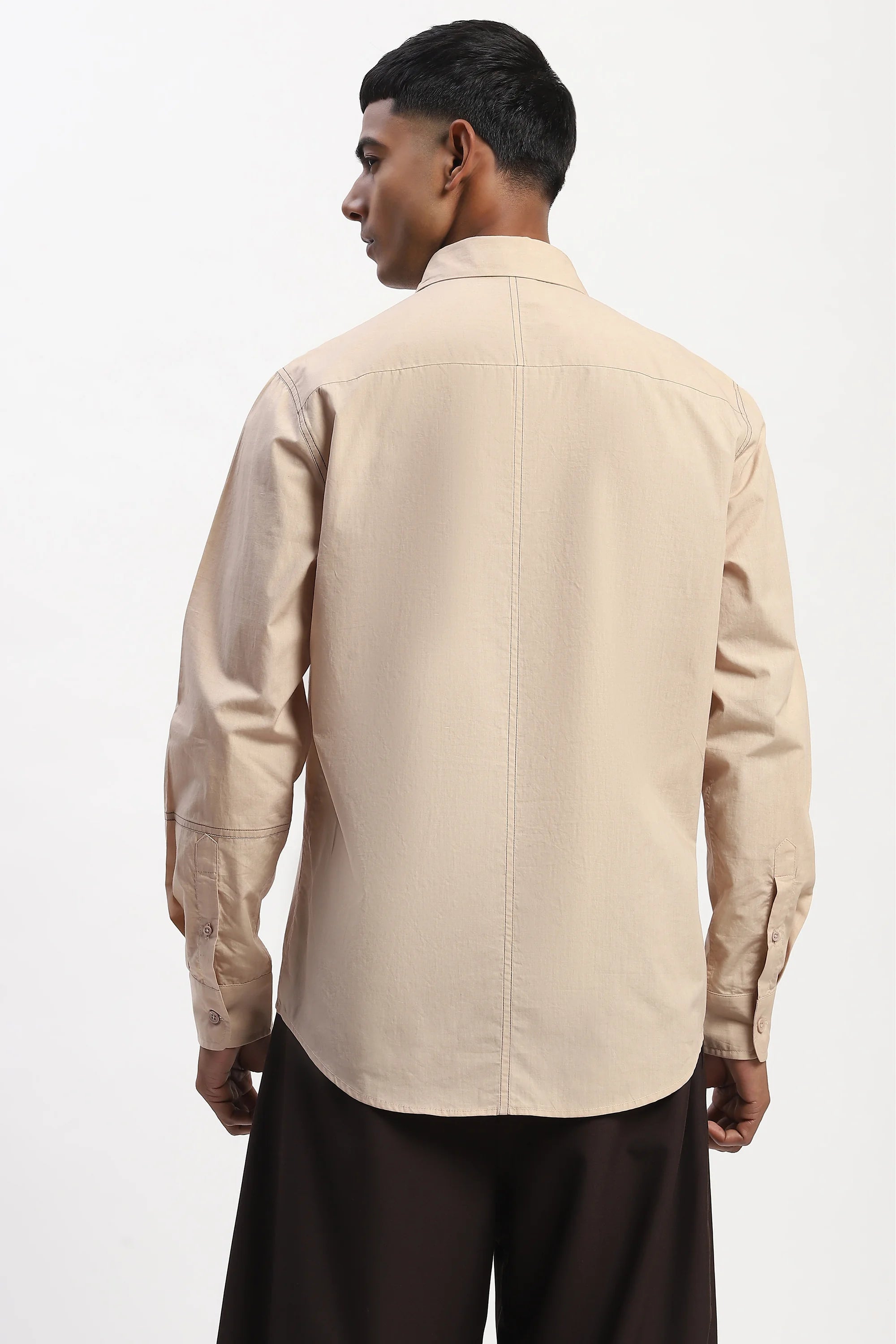 Tonal Patchwork Shirt