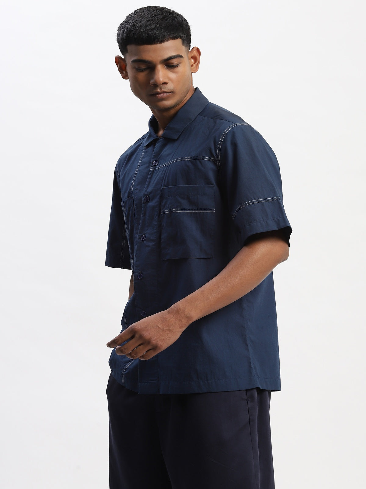 Tonal Patchwork Shirt
