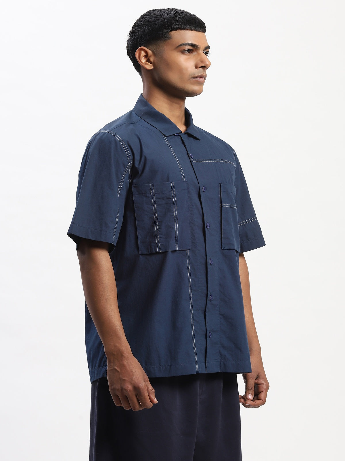 Tonal Patchwork Shirt