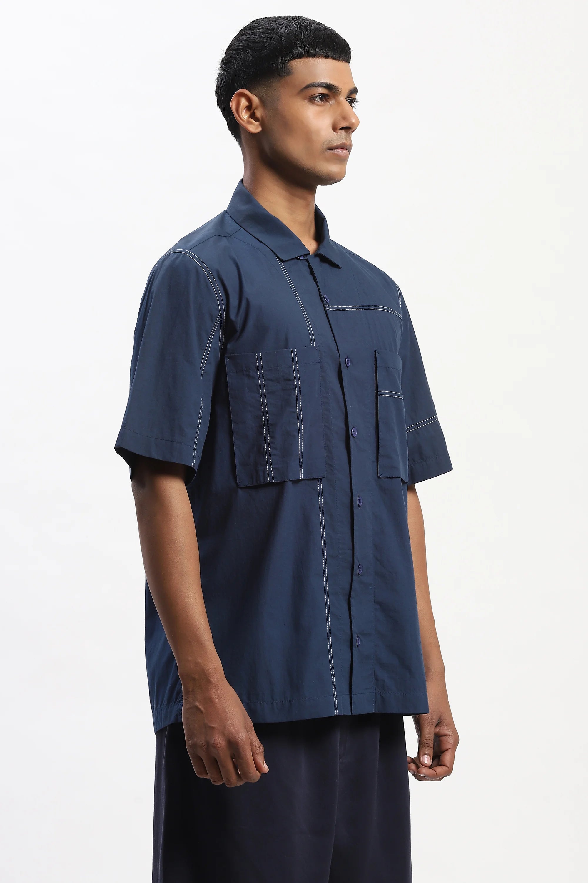 Tonal Patchwork Shirt
