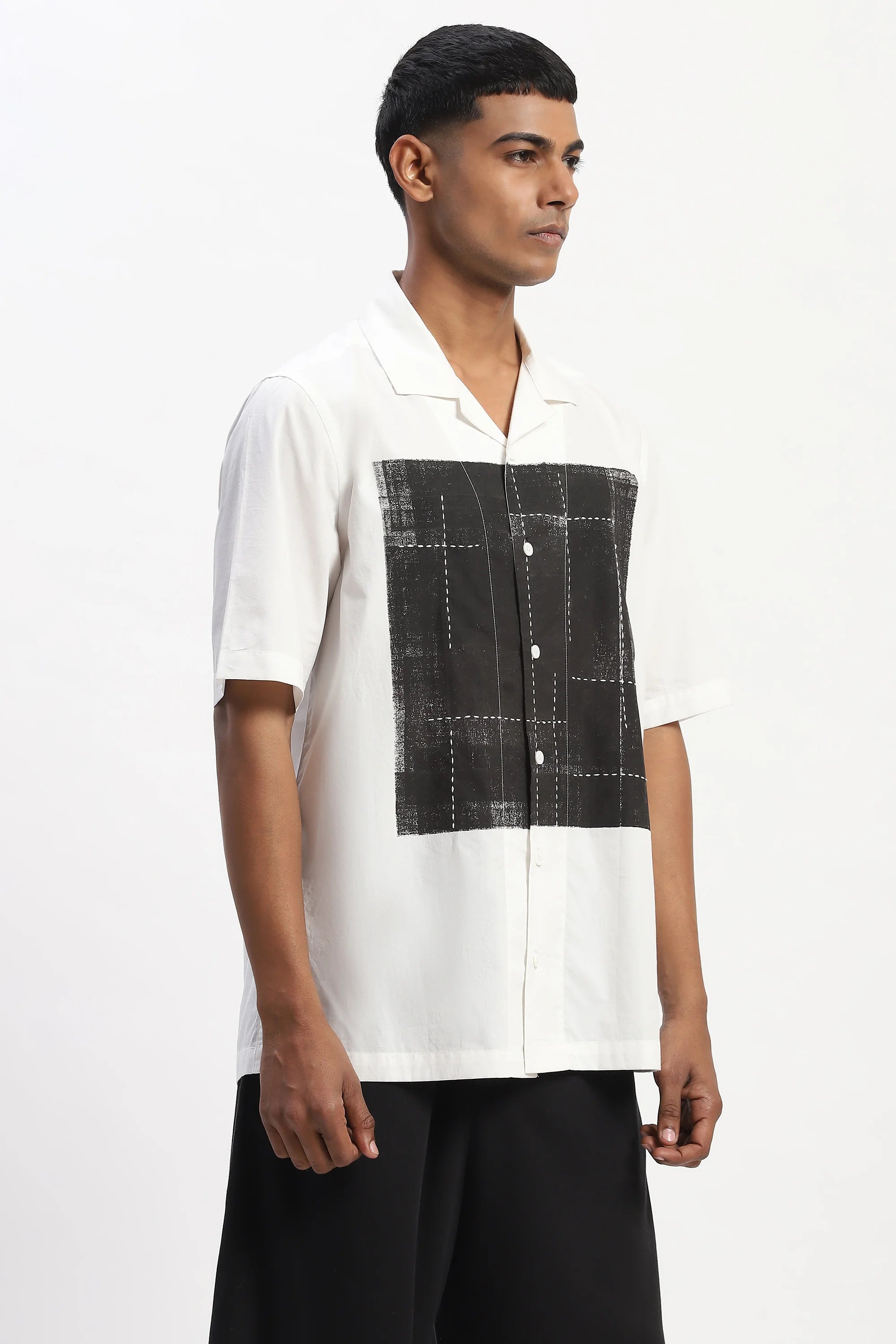 Engineered Blockprint Shirt