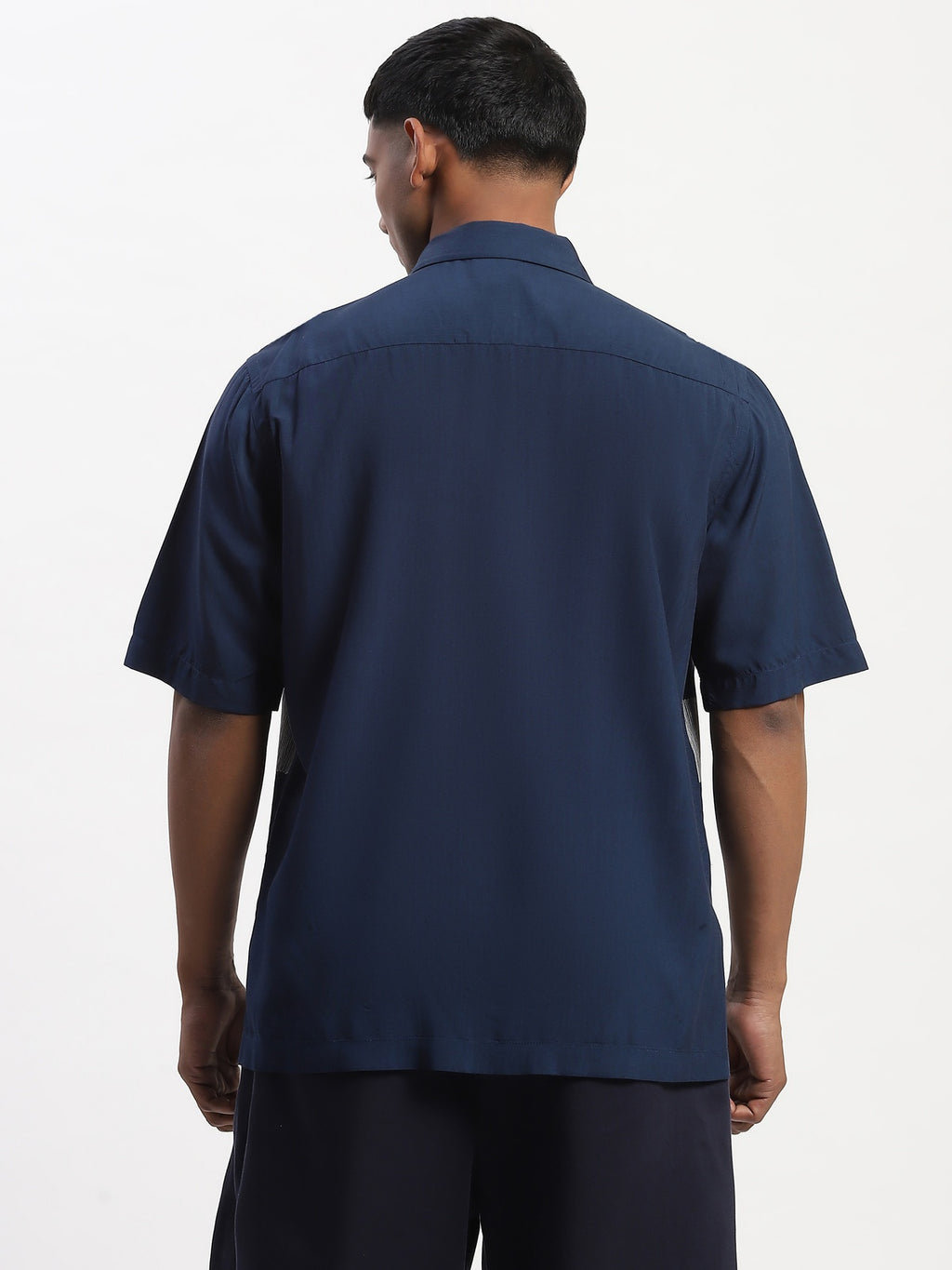 Crewel Embroidered Blocks Shirt