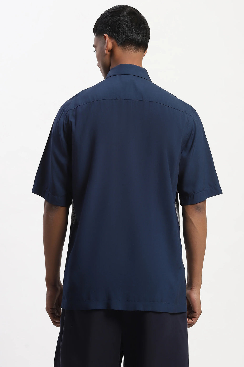 Crewel Embroidered Blocks Shirt