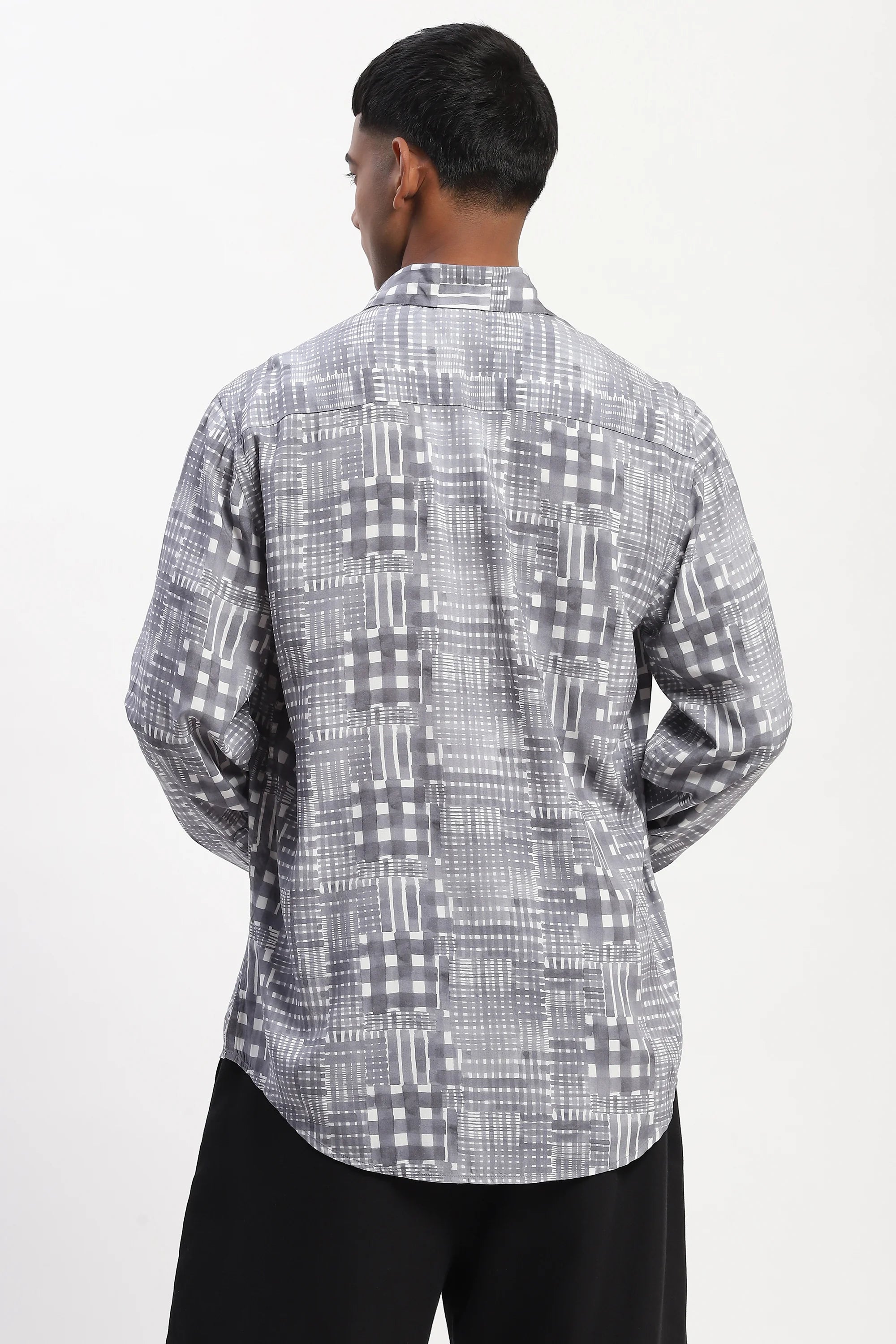 Handpainted Checks Shirt