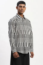 Hand Block Printed Stripes Shirt