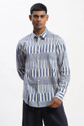 Hand Block Printed Stripes Shirt