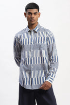Hand Block Printed Stripes Shirt